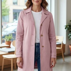 Joe Fresh Soft Pink Trench Coat